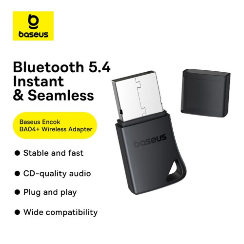 Bluetooth Adapter Baseus BA04 Plus (A10082600121-00) black