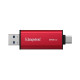 Внешний накопитель Kingston Dual SSD USB-A/C NVMe 512GB Red/Black
