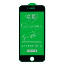 Защитная пленка Ceramic для Apple iPhone SE (2nd gen) (2020) (Full Glue) (Black)