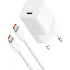 Сетевое зарядное устройство Baseus GaN5 Mini USB-C (30W · 3A) с кабелем Type-C – Type-C 100W (P10110902) (White)