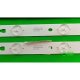 Пряма підсвітка для телевізора Telefunken 24″ 30323607206 (2 планки по 457 мм, 7 LED, лінза 15,5 мм, 3 В)