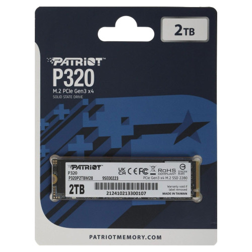 Накопичувач Patriot SSD M.2 2280 NVMe P320 2TB
