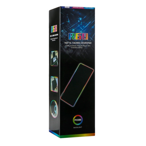 Коврик для мыши TWolf P2 RGB (800×300 мм) (Black)