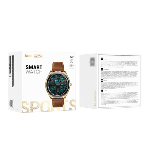 Смарт-часы Hoco Y22 AMOLED Smart sports (Gold)