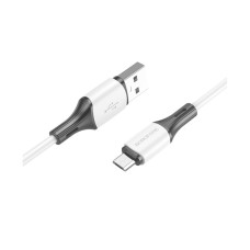 Кабель Borofone BX79 Silicone USB-A – Micro-USB (1 м · 12W · 2.4A) (White)