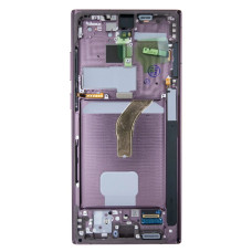 Дисплей для Samsung S908 Galaxy S22 Ultra з тачскріном в рамці (Burgundy) (Original)