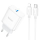 Мережевий зарядний пристрій Hoco C104A USB-C (20W · 3A) з кабелем Type-C – Lightning (White)