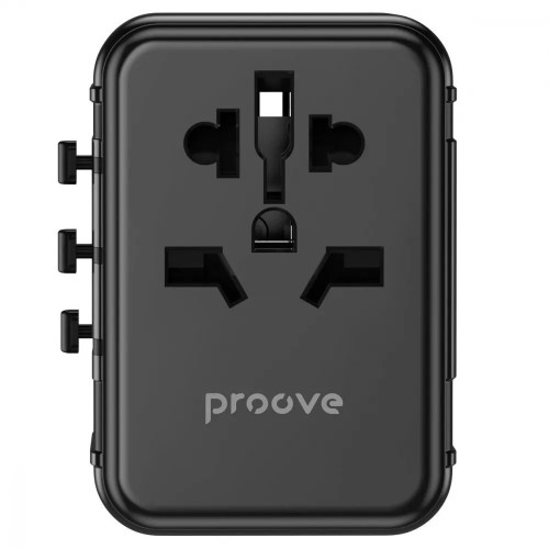 Сетевое зарядное устройство универсальный Proove Trip 2xUSB-A+USB-C (20W · 3A) (Black)