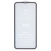 Защитное стекло PRIME для Apple iPhone 11 Pro Max (Full Glue) (0.3 мм, 4D) (Black)