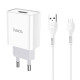 Сетевое зарядное устройство Hoco C81A USB-A (10.5W · 2.1A) с кабелем USB-A – Micro-USB (White)