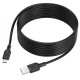 Кабель Borofone BX113 USB-A – Micro-USB (3 м · 12W · 2.4A) (Black)
