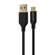 Кабель Proove Jelly Silicone USB-A – Type-C (1 м · 12W · 2.4A) (Black)