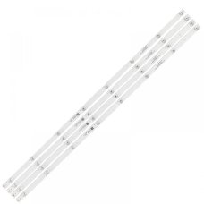 Прямая подсветка для телевизора Ergo 43″ LE43CT5515AK (4 планки по 815 мм, 8 LED, линза 14,5 мм, 3 В)