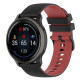 Ремешок универсальный 20 мм Ribby для Amazfit, Samsung, Huawei (Black/Red)