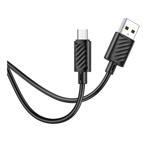 Кабель Hoco X88 USB-A – Micro-USB (2 м · 12W · 2.4A) (Black)