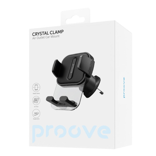 Автодержатель Proove Crystal Clamp Air Outlet Car Mount (Black)