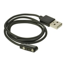 Контактний зарядний пристрій для смарт-годинників універсальний 2 pin (4x12.5мм) (Black)