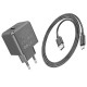 Сетевое зарядное устройство Hoco CS11A USB-A (10.5W · 2.1A) с кабелем USB-A – Type-C (Black)