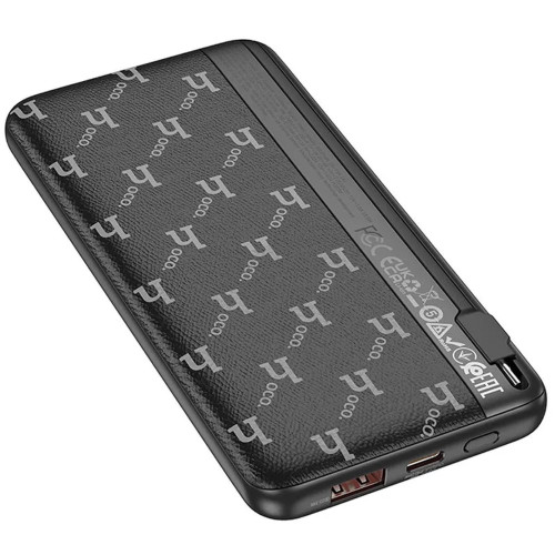 Повербанк Hoco Q29 Nobility 22.5W+PD20W с кабелем Type-C (10000 mAh) (Black)