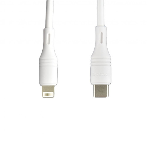 Автомобільний зарядний пристрій Borofone BZ14A USB-A+USB-C з кабелем C -C (20W · 3A) (White)