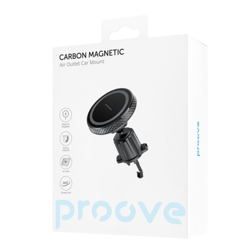 Автодержатель Proove Carbon Magnetic Air Outlet Car Mount (Black)