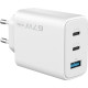 Сетевое зарядное устройство Proove Silicone Power 2 USB-A+2xUSB-C (67W · 3A) (White)