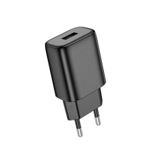 Мережевий зарядний пристрій Hoco C134A USB-A (12W · 2.4A) (Black)