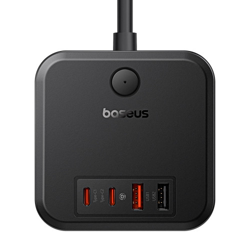 Мережевий зарядний пристрій Baseus PowerCombo Fast Charger 3AC+2U+2C (30W · 3A) (E00066400117-00) (Black)
