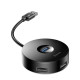 USB-хаб Baseus Round Box USB-A (USB 3.0 · 3xUSB 2.0 · 1 м) (Black)