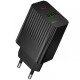 Сетевое зарядное устройство Borofone BAS76A USB-A+USB-C (30W · 3A) (Black)