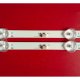 Пряма підсвітка для телевізора 26″ 26D3AS6CX45510 V1 (2 планки по 455 мм, 6 LED, лінза 15 мм, 3 В)
