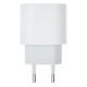Мережевий зарядний пристрій для iPhone USB-C (20W · 3A) (NO LOGO) (тех пак) (White)