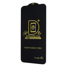 Захисне скло PRIME для Apple iPhone Xs (Full Glue) (0.3 мм, 2.5D) (Black)
