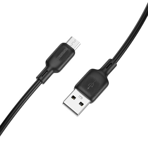 Кабель Borofone BX113 USB-A – Micro-USB (1 м · 12W · 2.4A) (Black)