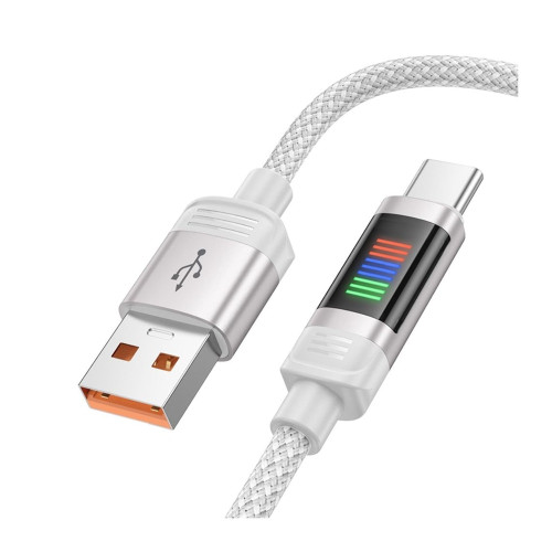 Кабель Hoco U126 USB-A – Type-C (1.2 м · 27W · 2.4A) (Gray)