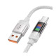 Кабель Hoco U126 USB-A – Type-C (1.2 м · 27W · 2.4A) (Gray)