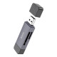 Картридер Hoco HB45 USB2.0 to Type-C gray