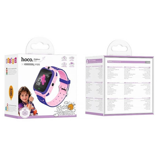 Смарт часы детские Hoco Y105 4G pink