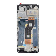 Дисплей для Infinix Hot 40i с тачскрином в рамке (Black) (Original Used) (ver. DPT)