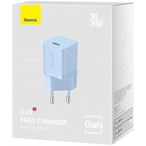 Сетевое зарядное устройство Baseus GaN5 Mini USB-C (30W · 3A) (CCGN070) (Blue)