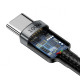 Кабель Baseus Cafule Type-C – Type-C PD+QC3.0 (2 м · 100W · 5A) (CATKLF-ALG1) (Black/Gray)