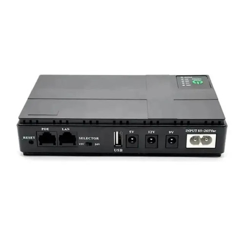 Безперебійний блок живлення Mini DC UPS DC1018P 18W (10400 mAh) (Black)