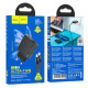 Сетевое зарядное устройство Hoco N38 USB-A+USB-C (20W · 3A) с кабелем Type-C – Type-C (Black)
