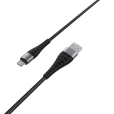 Кабель Borofone BX32 USB-A – Micro-USB (1 м · 12W · 2.4A) (Black)