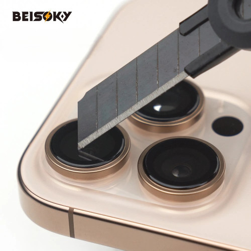Защитное стекло камеры BEISOKY PVD для Apple iPhone 15 Pro Max (White Titanium)