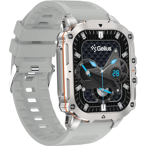 Смарт-годинник Gelius Amazwatch Tactical Heavy GP-SW016 (Silver)