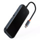 USB-хаб Baseus AcmeJoy 5в1 Type-C (HDMI · 2xUSB 3.0 · USB 2.0 · Type-C PD) (Dark Gray)