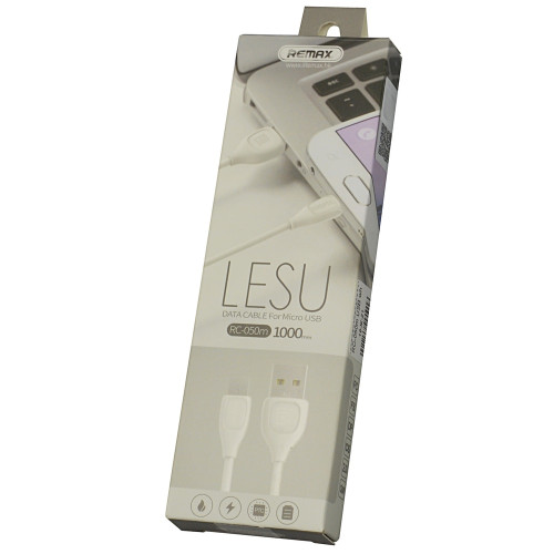 Кабель Remax RC-050m USB-A – Micro-USB (1 м · 1.8A) (White)