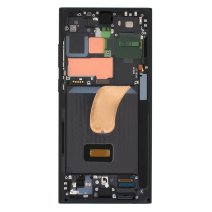 Дисплей для Samsung S918 Galaxy S23 Ultra с тачскрином в рамке (Black) (Original)