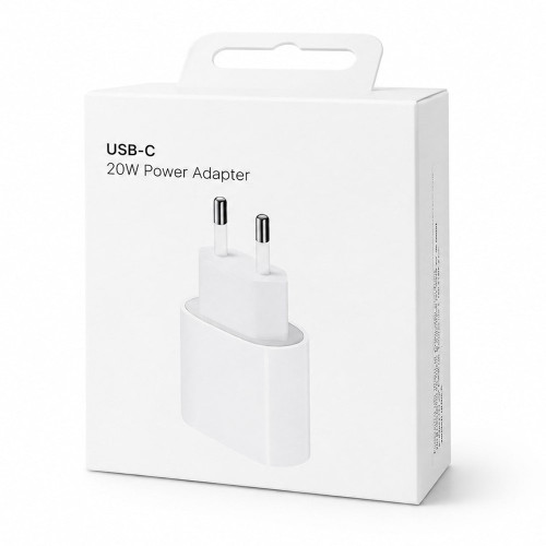 Сетевое зарядное устройство для iPhone USB-C with NFC (20W) (NO LOGO) (White)